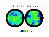 link to image of COBE-DMR map of the early universe