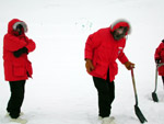 Dale loves shoveling snow