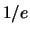 $1/e$