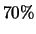 $70\%$