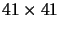 $41\times41$