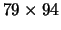 $79\times 94$