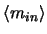 $\left <m_{in}
\right >$