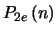 $P_{2e} \left (n \right )$