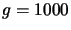 $g=1000$