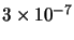 $3\times
10^{-7}$