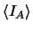 $\left <
I_{A} \right >$