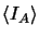 $\displaystyle \left < I_{A} \right >$