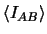 $\left < I_{AB} \right >$