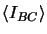 $\left < I_{BC} \right >$