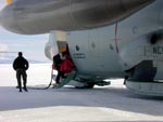Boarding the plane