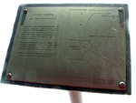 Trail sign on heights
